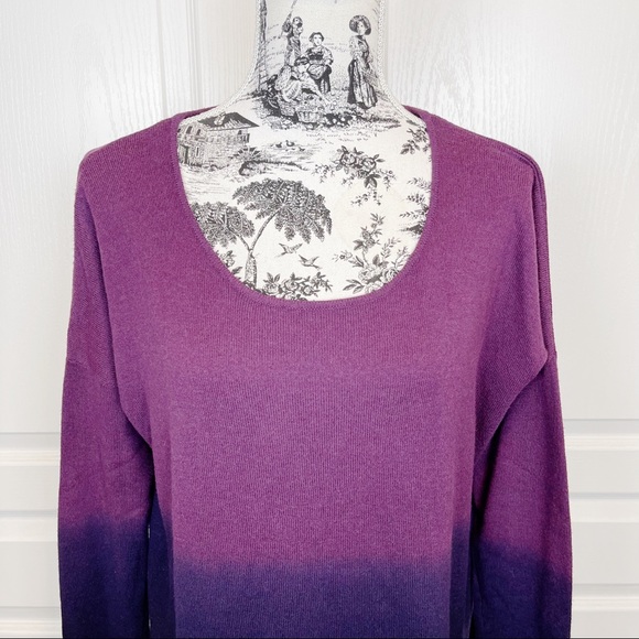 Lululemon Yoga Cozy Pullover Heathered Plum / Black Swan SIZE 10 - Picture 4 of 6